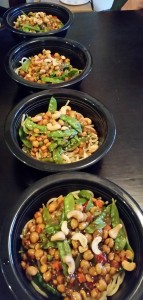 Kung Pao Chickpea Noodle Bowl - Eat-in With YiaYia