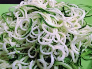 Cilantro Avocado Pesto Zoodles - Eat-in WIth YiaYia