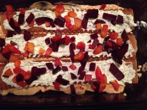 Roast Beet, Goat Cheese & Walnut Lasagna - Eat-in WIth YiaYia