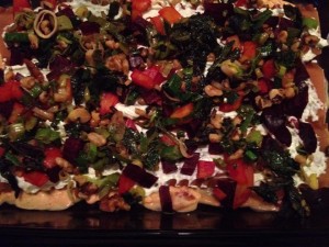 Roast Beet, Goat Cheese & Walnut Lasagna - Eat-in WIth YiaYia