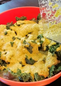 Kale with Mango Vinaigrette - Eat-in With YiaYia