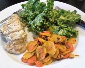 Kale with Mango Vinaigrette - Eat-in With YiaYia