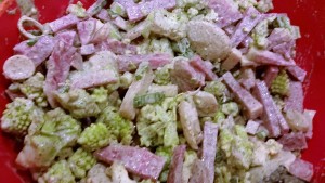 Romanesco Crunch Salad - EatinWithYiayYia.com