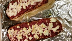 Beet Pesto & Goat Cheese Batard - EatinWithYiayYia.com