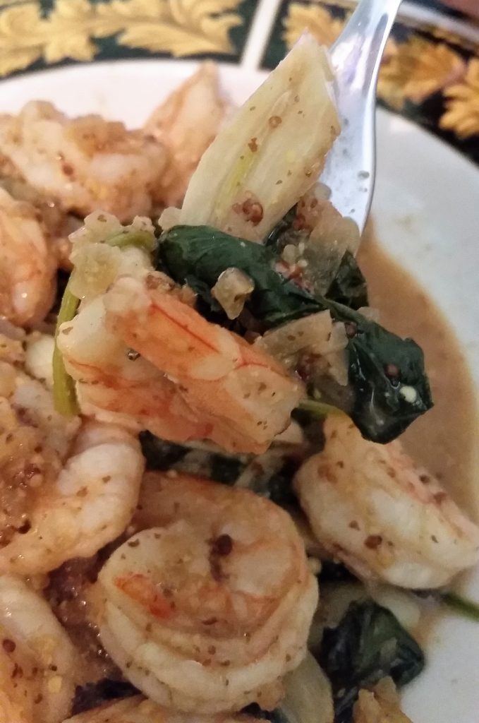 Spicy Mustard Shrimp - EatinWithYiaYia.com