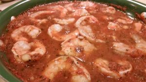 Fat Free Shrimp Diavolo - EatinWithYiaYia.com