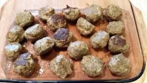 GF Spicy Meatballs - EatinWithYiaYia.com