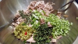 Sun-dried Tomato & Rosemary Chicken Salad - EatinWithYiaYia.com