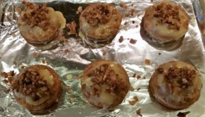 Low Carb Maple Glazed Bacon Donuts - EatinWithYiaYia.com